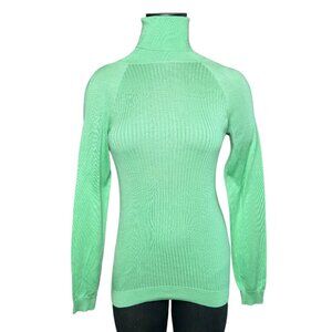 Hermes NWT Silk & Cashmere Women's Turtleneck Sweater Size EU 38 Color Absinthe